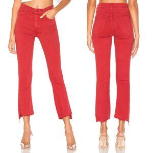 MOTHER High Rise Red Jeans